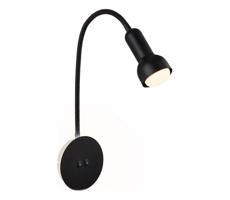 Briloner Briloner 2178015 - LED Nástěnná flexibilní lampa 1xE14/10W/230V + LED/3W černá