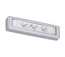 Briloner Briloner 2689-034-LED Dotykové orientační svítidlo LERO LED/0,18W/3xAAA stříbrná