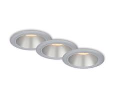 Briloner Briloner 7041-034-SADA 3x LED Koupelnové podh. svítidlo LED/4,9W/230V stříbrná