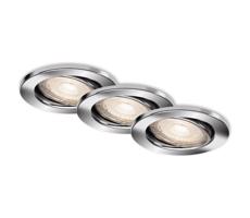 Briloner Briloner 7144-038- SADA 3xLED Koupelnové podhledové svítidlo GU10/3,5W/230V IP23