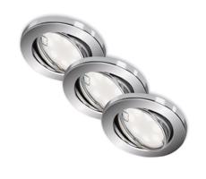 Briloner Briloner 7221-038 - SADA 3x LED Koupelnové svítidlo 1xGU10/3W/230V lesklý chrom