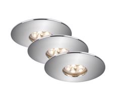 Briloner Briloner 7240-038 - SADA 3x LED Koupelnové svítidlo ATTACH LED/1,8W/230V IP44