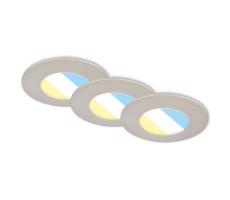 Briloner Briloner 7598032 -SADA 3x LED Koupelnové podh. svítidlo LED/4,9W/230V IP44 chrom