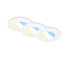 Briloner Briloner 7598036 -SADA 3x LED Koupelnové podh. svítidlo LED/4,9W/230V IP44 bílá