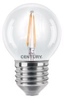 CENTURY LED FILAMENT MINI GLOBE ČIRÁ 2W E27 2700K 245Lm 360d 45x72mm IP20 CEN INH1G-022727 Teplá bílá Čirá