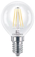 CENTURY LED FILAMENT MINI GLOBE ČIRÁ 4W E14 2700K 470Lm 360d 45x76mm IP20 CEN INH1G-041427 Teplá bílá Čirá