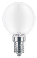 CENTURY LED FILAMENT MINI GLOBE SATEN 4W E14 6000K 470Lm 360d 45x80mm IP20 CEN INSH1G-041460