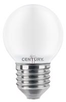 CENTURY LED FILAMENT MINI GLOBE SATEN 4W E27 4000K 470Lm 360d DIMM 45x72mm IP20 CEN INSH1GD-042740