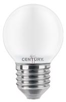 CENTURY LED FILAMENT MINI GLOBE SATEN 6W E27 6000K 806Lm 360d 45x72mm IP20 CEN INSH1G-062760