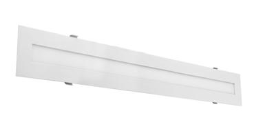 CENTURY LED panel P-QUADRO zapuštěný do SDK. 1200x100x8mm 36W 3000K 1476Lm 120d IP20.