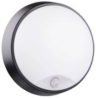 CENTURY LED SVÍTIDLO OASI TONDA ČERNÉ SENSOR 14W 4000K 1055Lm 120d IP54 CEN OSTONS-1421540