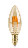 CENTURY LED TWIST FILAMENT SVÍČKA EPOCA DECO VINTAGE 2W E14 2700K 190Lm 360d 35x97mm IP20 CEN INVDM1-021427 Čirá