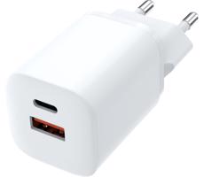 DC75 - Rychlonabíjecí adaptér Power Delivery 1xUSB-A + 1xUSB-C 33W bílá