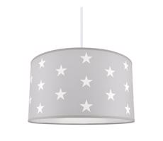 Dětský lustr STARS GREY 1xE27/60W/230V