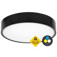 Ecolite LED svítidlo vč. HF senzoru 25W,CCT, 2750lm,IP65,černá WMAT350/HF-25W/CR