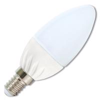 Ecolite LED žárovka svíčka E14 C37 bílá 5W 450Lm