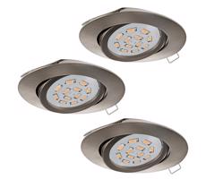 Eglo Eglo 31689 - SADA 3x LED Podhledové svítidlo TEDO 3xGU10-LED/5W/230V