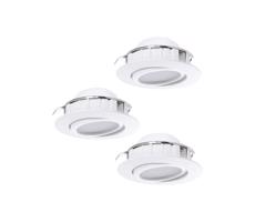 Eglo Eglo 78755 - SADA 3x LED Podhledové svítidlo PINEDA 1xLED/6W/230V 3000K bílá