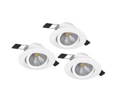 Eglo Eglo 900745 - SADA 3xLED Stmívatelné svítidlo SALICETO 3xLED/6W/230V bílá