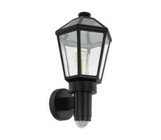 Eglo Eglo 97257- Venkovní nástěnné svítidlo se senzorem MONSELICE 1xE27/28W/230V IP44