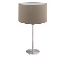 Eglo Eglo - LED  Stolní lampa TUNJA 1xE27/60W/230V 38,5 cm matný chrom/taupe