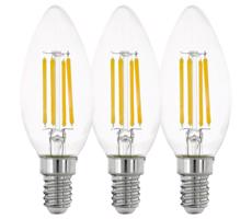 Eglo SADA 3x LED Žárovka VINTAGE C35 E14/4W/230V 2700K - Eglo 12811