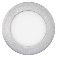 EMOS LED panel 120mm, kruhový přisazený stříbrný, 6W neutr. bílá 1539057110