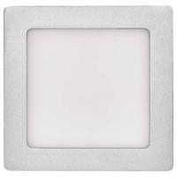 EMOS LED panel 174×174, přisazený stříbrný, 12W neutrální bílá 1539067150