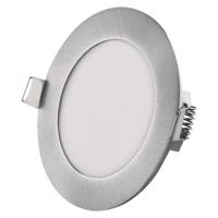 EMOS LED podhledové svítidlo NEXXO stříbrné, 12 cm, 7 W, teplá/neutrální bílá ZD1223 Teplá bílá
