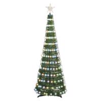 EMOS LED vánoční stromek se světelným řetězem a hvězdou, 1,8 m, vnitřní, RGB, ovladač, časovač 1550044023