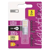 EMOS LED žárovka Classic JC 2,6W G9 teplá bílá ZQ9533 Teplá bílá