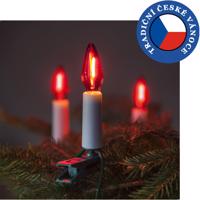 EXIHAND Souprava Felicia LED FILAMENT červená SV-16, 16 žárovek FILAMENT 14V/0,2W