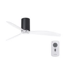 FARO Barcelona FARO 32041WP - Stropní látor MINI TUBE FAN černá Wi-Fi pr. 128 cm + DO