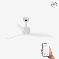 FARO DECO FAN M, chrom, stropní LED ventilátor s DC motorem SMART