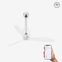 FARO ETERFAN M, transparentní, stropní ventilátor s DC motorem SMART