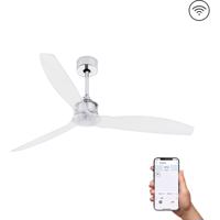 FARO JUST FAN M, chrom, stropní ventilátor s DC motorem SMART