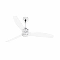 FARO JUST FAN M LED, chrom, stropní LED ventilátor s DC motorem SMART