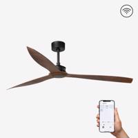 FARO JUST FAN XL, černá/dřevo, stropní ventilátor 178cm SMART