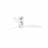 FARO MINI TUBE FAN M LED, transparentní, stropní LED ventilátor s DC motorem SMART