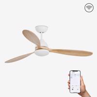 FARO POROS L LED, bílá, stropní ventilátor s DC motorem SMART