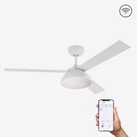 FARO RODAS L LED, bílá, stropní ventilátor s DC motorem SMART