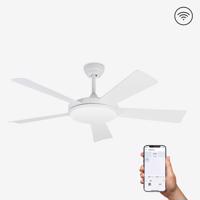 FARO SAONA L LED, bílá, stropní ventilátor s DC motorem SMART