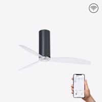 FARO TUBE FAN, černá/transparentní, stropní ventilátor s DC motorem SMART