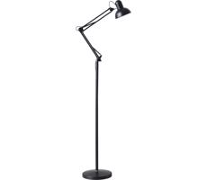 Flexibilní stojací lampa AURIQ 1xE27/60W/230V 184 cm černá