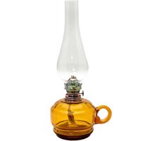 Floriánova huť Petrolejová lampa MONIKA 34 cm amber