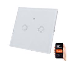 Greenlux Spínač domovní SWITCH 2x1000W/5A Wi-Fi Tuya