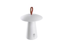 HEITRONIC LED bateriová stolní lampa MUSHROOM bílá, teplá bílá, IP54, vč. nabíjecího kabelu a adaptéru 500955