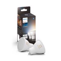 Hue Bluetooth LED White Ambiance set 2ks žárovek Philips 8719514340121 GU10 2x4,3W 2x350lm 2200-6500K bílé stmívatelné