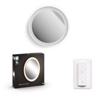 Hue LED White Ambiance Nástěnné koupelnové svítidlo se zrcadlem Philips Adore BT 34186/31/P6 40W 2400lm 2200-6500K IP44 24V, bílé s dálkovým ovladačem a Bluetooth