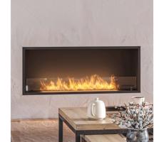 InFire InFire - Vestavěný BIO krb 49,4x124,4 cm 6kW černá